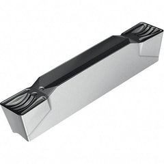 Walter - 2E300N030GX UF4 Grade WSM33, 3mm Cutting Width Carbide Grooving Insert - 2mm Max Depth of Cut, Neutral, 0.3mm Corner Radius, TiAlN/Al2O3/ZrCN Finish - Exact Tool & Supply