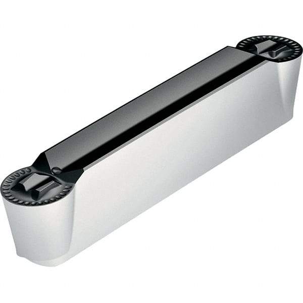 Walter - 5GX24 RD4 Grade WKP23S, 5mm Cutting Width Carbide Grooving Insert - 2.5mm Max Depth of Cut, Neutral, 2.5mm Corner Radius, Al2O3/TiN Finish - Exact Tool & Supply