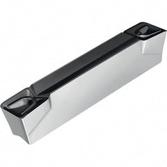 Walter - 3E500N04GX UD6 Grade WSM33S, 5mm Cutting Width Carbide Grooving Insert - 3mm Max Depth of Cut, Neutral, 0.4mm Corner Radius, TiAlN/Al2O3/ZrCN Finish - Exact Tool & Supply