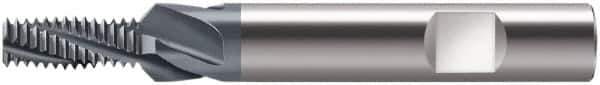Walter-Prototyp - 0.3228" Cutting Diam, 3 Flute, Solid Carbide Helical Flute Thread Mill - Internal Thread, 21mm LOC, 83mm OAL, 12mm Shank Diam - Exact Tool & Supply