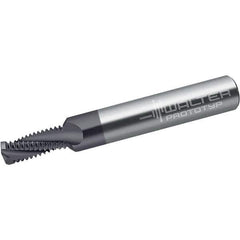 Walter-Prototyp - 0.2657" Cutting Diam, 3 Flute, Solid Carbide Helical Flute Thread Mill - Internal Thread, 13.75mm LOC, 74mm OAL, 10mm Shank Diam - Exact Tool & Supply