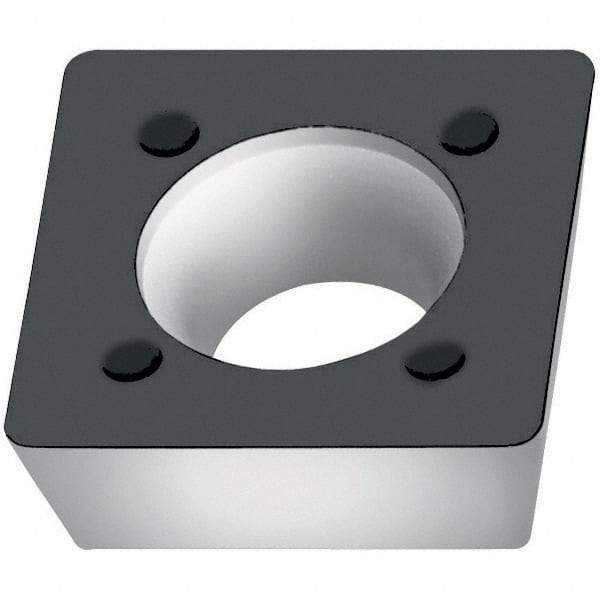 Walter - SPMW060304 A57 Grade WKP25S Carbide Milling Insert - TiCN/Al2O3/TiCN Finish, 0.1252" Thick, 1/4" Inscribed Circle, 0.4mm Corner Radius - Exact Tool & Supply