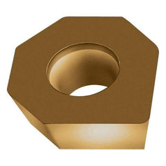 Walter - ODHX0504 A57 Grade WAK15 Carbide Milling Insert - TiCN/Al2O3/TiN Finish, 0.1874" Thick, 1/2" Inscribed Circle - Exact Tool & Supply
