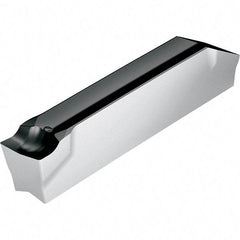 Walter - 2F300N02GX CF5 Grade WSM43S, 3mm Cutting Width Carbide Grooving Insert - Neutral, 0.2mm Corner Radius, TiAlN/Al2O3/Al Finish - Exact Tool & Supply