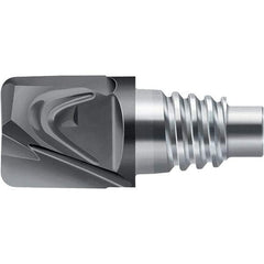 Walter-Prototyp - H1E Carbide End Milling Tip Insert - TiAlN Finish, 2 Flutes, 10mm Cutting Diam, 8mm Depth of Cut, 11.8mm Extension, 0.0197" Cnr Rad - Exact Tool & Supply