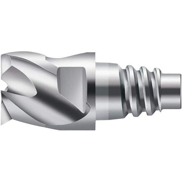 Walter-Prototyp - H6E Carbide End Milling Tip Insert - Uncoated, 3 Flutes, 25mm Cutting Diam, 13.5mm Depth of Cut, 25.6mm Extension - Exact Tool & Supply