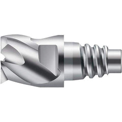 Walter-Prototyp - H6E Carbide End Milling Tip Insert - Uncoated, 3 Flutes, 25mm Cutting Diam, 13.5mm Depth of Cut, 25.6mm Extension - Exact Tool & Supply