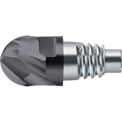 Walter-Prototyp - H8E Carbide Ball Nose Milling Tip Insert - TiAlN Finish, 2 Flutes, 20mm Cutting Diam, 11mm Depth of Cut, 21.3mm Extension, 0.3937" Cnr Rad - Exact Tool & Supply