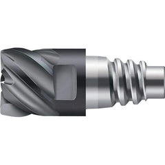 Walter-Prototyp - AH3E Carbide End Milling Tip Insert - TiAlN Finish, 6 Flutes, 15.88mm Cutting Diam, 8.51mm Depth of Cut, 18.69mm Extension - Exact Tool & Supply
