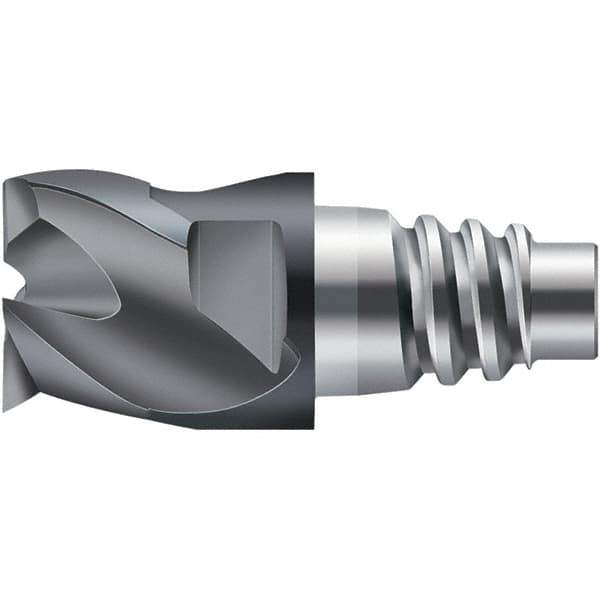 Walter-Prototyp - H3E Carbide End Milling Tip Insert - TiAlN Finish, 3 Flutes, 25mm Cutting Diam, 13.5mm Depth of Cut, 25.6mm Extension - Exact Tool & Supply