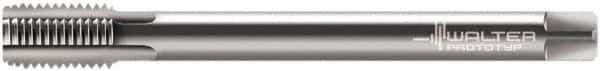 Walter-Prototyp - M12x1.75 Metric 6HX 4 Flute Bright Finish Solid Carbide Straight Flute Machine Tap - Bottoming, Right Hand Thread, 140mm OAL, 23mm Thread Length, Oversize, Through Coolant - Exact Tool & Supply