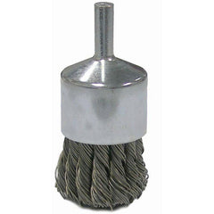 Vortec Pro 1″ Knot Wire End Brush, .014″Stainless Steel Fill, 1/4″ Stem - Exact Tool & Supply