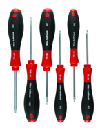 6 Piece - T6; T7; T8; T9; T10; T15 - Torx SoftFinish® Cushion Grip Screwdriver Set - Exact Tool & Supply