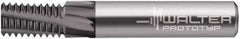 Walter-Prototyp - 0.4724" Cutting Diam, 5 Flute, Solid Carbide Helical Flute Thread Mill - Internal Thread, 26mm LOC, 83mm OAL, 12mm Shank Diam - Exact Tool & Supply