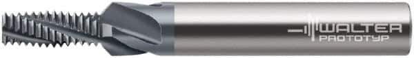 Walter-Prototyp - M3x0.50, 0.0906" Cutting Diam, 3 Flute, Solid Carbide Helical Flute Thread Mill - Internal Thread, 6mm LOC, 57mm OAL, 6mm Shank Diam - Exact Tool & Supply