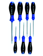 7 Piece - IP8; IP10; IP15; IP20; IP25; IP30; IP40 - TorxPlus SoftFinish® Cushion Grip Screwdriver Set - Exact Tool & Supply