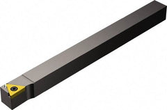 Sandvik Coromant - STJCR/L-S, Right Hand Cut, -3° Lead Angle, 12mm Shank Height x 12mm Shank Width, Neutral Rake Indexable Turning Toolholder - 125mm OAL, TCMT 11 02 04, TCMT 2(1.5)1 Insert Compatibility, Series CoroTurn 107 - Exact Tool & Supply