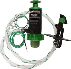 GoatThroat Pumps - 3/8" Outlet, 4 GPM, Polypropylene Hand Operated Transfer Pump - 56" OAL, For up to 55 Gal Drums, For Class I & II Flammable & Combustible Liquids - Exact Tool & Supply