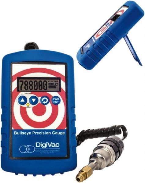 DigiVac - Vacuum Gauges Type: Electronic Vacuum Gauge Vacuum Range: 1 - 800,000 Microns - Exact Tool & Supply
