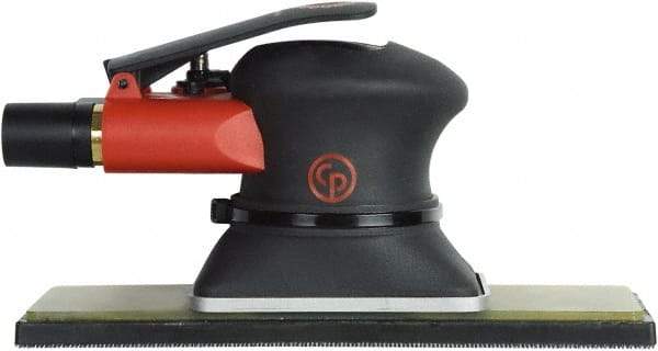 Chicago Pneumatic - 10,000 OPM, 9 CFM Air Consumption, 90 psi Air Pressure, Jitter Bug Air Orbital Sander - Rectangular Pad, 1/4" Inlet - Exact Tool & Supply