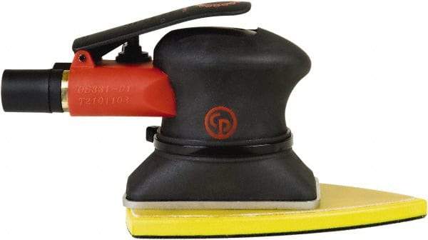 Chicago Pneumatic - 10,000 OPM, 18 CFM Air Consumption, 90 psi Air Pressure, Jitter Bug Air Orbital Sander - Rectangular Pad, 1/4" Inlet - Exact Tool & Supply