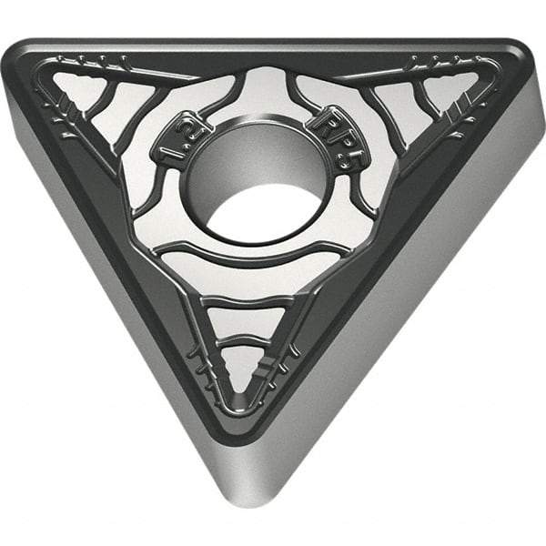 Walter - TNMG332 RP5 Grade WPP30S Carbide Turning Insert - TiCN/Al2O3/TiN Finish, 60° Triangle, 3/8" Inscr Circle, 3/16" Thick, 1/32" Corner Radius - Exact Tool & Supply