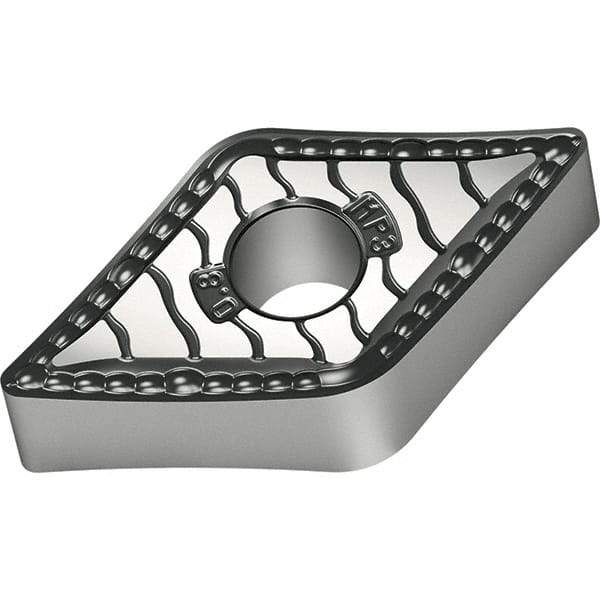 Walter - DNMG433 MP3 Grade WPP20S Carbide Turning Insert - TiCN/Al2O3/TiN Finish, 55° Diamond, 1/2" Inscr Circle, 3/16" Thick, 3/64" Corner Radius - Exact Tool & Supply