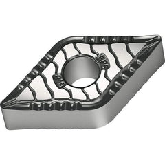 Walter - DNMG441 FP5 Grade WPP10S Carbide Turning Insert - TiCN/Al2O3/TiN Finish, 55° Diamond, 1/2" Inscr Circle, 1/4" Thick, 1/64" Corner Radius - Exact Tool & Supply