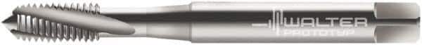 Walter-Prototyp - M3x0.50 Metric 3 Flute 6G Modified Bottoming Spiral Flute Tap - Cobalt, Bright Finish, 56mm OAL, Right Hand Flute, Right Hand Thread, Series 20430 - Exact Tool & Supply