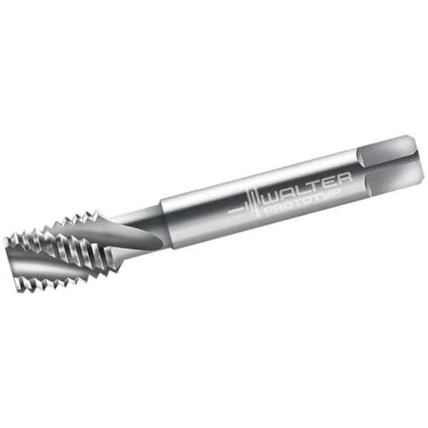 Walter-Prototyp - M5x0.80 Metric 3 Flute 6H Modified Bottoming Spiral Flute Tap - Cobalt, Bright Finish, 50mm OAL, Right Hand Flute, Right Hand Thread, Series 20167 - Exact Tool & Supply