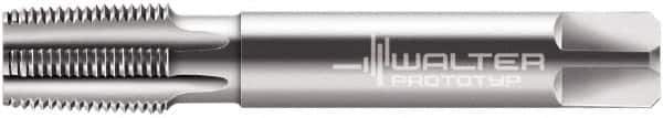 Walter-Prototyp - 1/8-28" BSPT, 4 Flutes, Modified Bottoming Chamfer, Bright Finish, Cobalt British Standard Pipe Tap - 0.2756" Shank Diam, 0.2165" Square Size, Series 24167 - Exact Tool & Supply