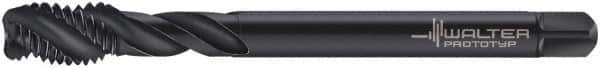 Walter-Prototyp - M14x2.00 Metric 3 Flute 6H Modified Bottoming Spiral Flute Tap - Cobalt, Oxide Finish, 110mm OAL, Right Hand Flute, Right Hand Thread, Series 7056773 - Exact Tool & Supply