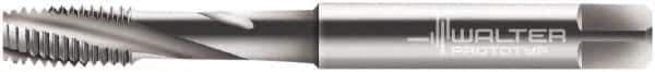 Walter-Prototyp - M8x1.25 Metric 3 Flute 6H Modified Bottoming Spiral Flute Tap - Cobalt, Bright Finish, 90mm OAL, Right Hand Flute, Right Hand Thread, Series 2041210 - Exact Tool & Supply
