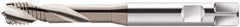 Walter-Prototyp - M8x1.25 Metric 2 Flute 6H Modified Bottoming Spiral Flute Tap - Cobalt, CrN Finish, 90mm OAL, Right Hand Flute, Right Hand Thread, Series S2051604 - Exact Tool & Supply