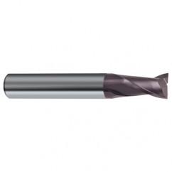 2mm Dia. x 50mm Overall Length 2-Flute Square End Solid Carbide SE End Mill-Round Shank-Center Cut-Firex - Exact Tool & Supply