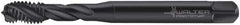 Walter-Prototyp - M8x1.25 Metric 3 Flute 6H Modified Bottoming Spiral Flute Tap - Cobalt, Oxide Finish, 90mm OAL, Right Hand Flute, Right Hand Thread, Series 7051773 - Exact Tool & Supply