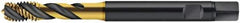 Walter-Prototyp - M5x0.80 Metric 3 Flute 6HX Modified Bottoming Spiral Flute Tap - Cobalt, TiN Finish, 70mm OAL, Right Hand Flute, Right Hand Thread, Series S2051315 - Exact Tool & Supply