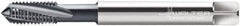 Walter-Prototyp - 1/4-28 UNF 3 Flute 3B Modified Bottoming Spiral Flute Tap - Cobalt, TiCN Finish, 2-1/2" OAL, Right Hand Flute, Right Hand Thread, Series A2340606 - Exact Tool & Supply