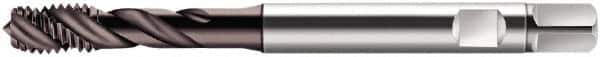 Walter-Prototyp - M6x1.00 Metric 3 Flute 6HX Modified Bottoming Spiral Flute Tap - Cobalt, Hardlube Finish, 80mm OAL, Right Hand Flute, Right Hand Thread, Series S2051312 - Exact Tool & Supply