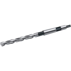 Walter-Titex - 16.75mm, 2MT 130° Point Cobalt Taper Shank Drill Bit - Bright Finish, 125mm Flute Length, 223mm OAL, Spiral Flute, Series A4244 - Exact Tool & Supply