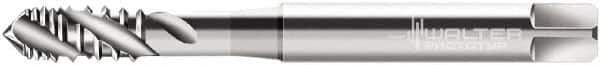 Walter-Prototyp - M10x1.50 Metric 3 Flute 6H Modified Bottoming Spiral Flute Tap - Cobalt, Bright Finish, 100mm OAL, Right Hand Flute, Right Hand Thread, Series P40519 - Exact Tool & Supply