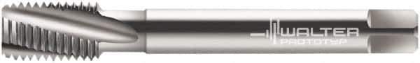 Walter-Prototyp - M4x0.50 Metric Fine 3 Flute 6G Modified Bottoming Spiral Flute Tap - Cobalt, Bright Finish, 63mm OAL, Right Hand Flute, Right Hand Thread, Series 21480 - Exact Tool & Supply