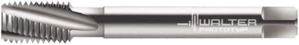 Walter-Prototyp - M12x1.75 Metric 3 Flute 6G Modified Bottoming Spiral Flute Tap - Cobalt, Bright Finish, 110mm OAL, Right Hand Flute, Right Hand Thread, Series 20480 - Exact Tool & Supply
