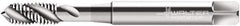 Walter-Prototyp - M6x0.75 Metric Fine 3 Flute 6H Modified Bottoming Spiral Flute Tap - Cobalt, Bright Finish, 80mm OAL, Right Hand Flute, Right Hand Thread, Series P21519 - Exact Tool & Supply