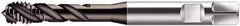 Walter-Prototyp - 1/8-28" BSPP, 3 Flutes, Modified Bottoming Chamfer, Hardlube Coated, Cobalt British Standard Pipe Tap - 0.3937" Shank Diam, 0.315" Square Size, Series S2456302 - Exact Tool & Supply