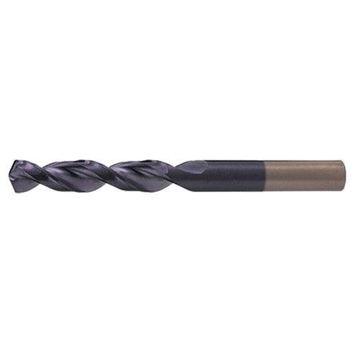 11/16 RHS / RHC HSS-CO 8% (M42) 135 Degree Split Point Q-Cobalt Wide Land Parabolic Drill - TiAlN - Exact Tool & Supply