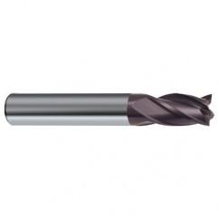 10mm Dia. x 66mm Overall Length 4-Flute Square End Solid Carbide SE End Mill-Round Shank-Center Cut-Firex - Exact Tool & Supply