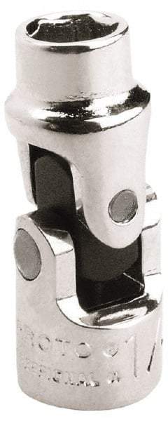 Proto - 5/16", 1/4" Drive, Standard Hand Socket - 6 Points, 1-13/32" OAL, Alloy Steel, Chrome Finish - Exact Tool & Supply