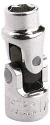 Proto - 1/4", 1/4" Drive, Standard Hand Socket - 6 Points, 1-25/64" OAL, Alloy Steel, Chrome Finish - Exact Tool & Supply