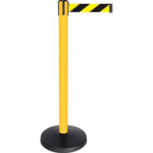 Tensator - Barrier Posts Type: Tensabarrier Post Post Color/Finish: Yellow - Exact Tool & Supply